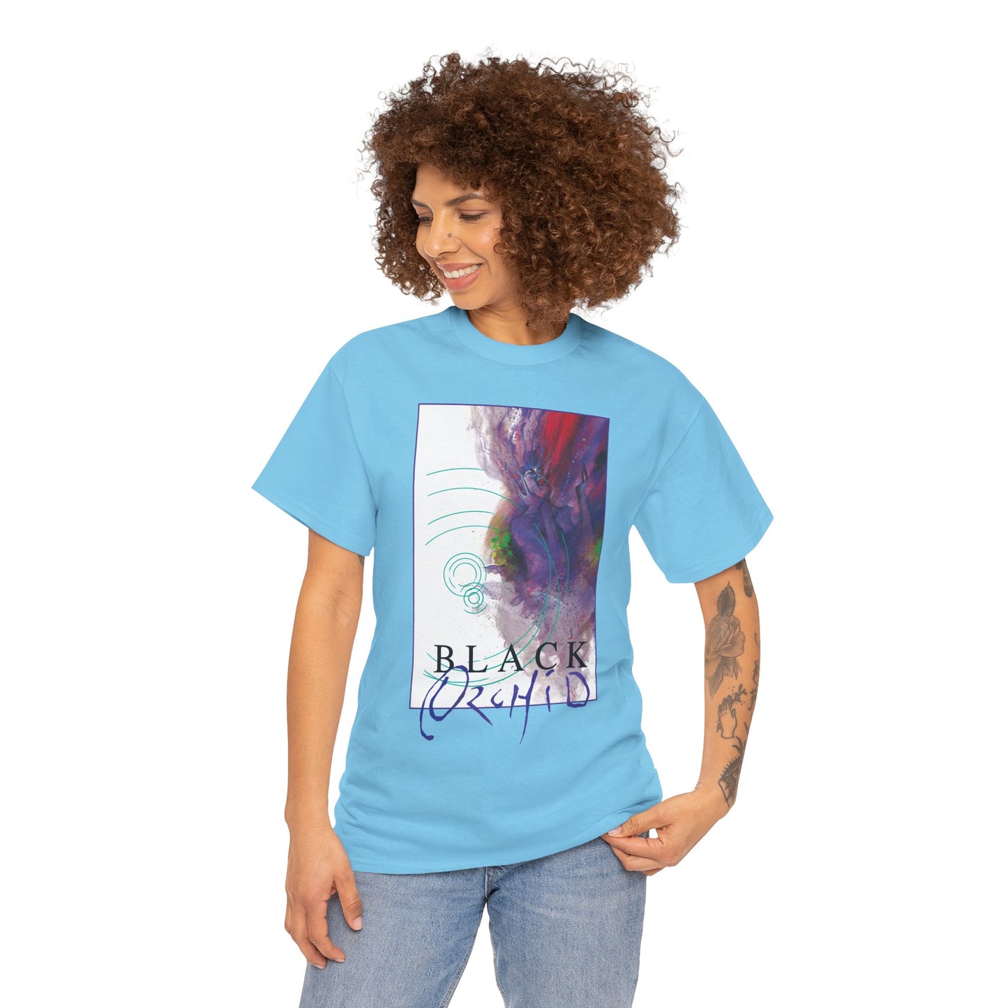 Black Orchid T-Shirt - Dave McKean Art - Neil Gaiman 1980s Story - DC/Vertigo Comics