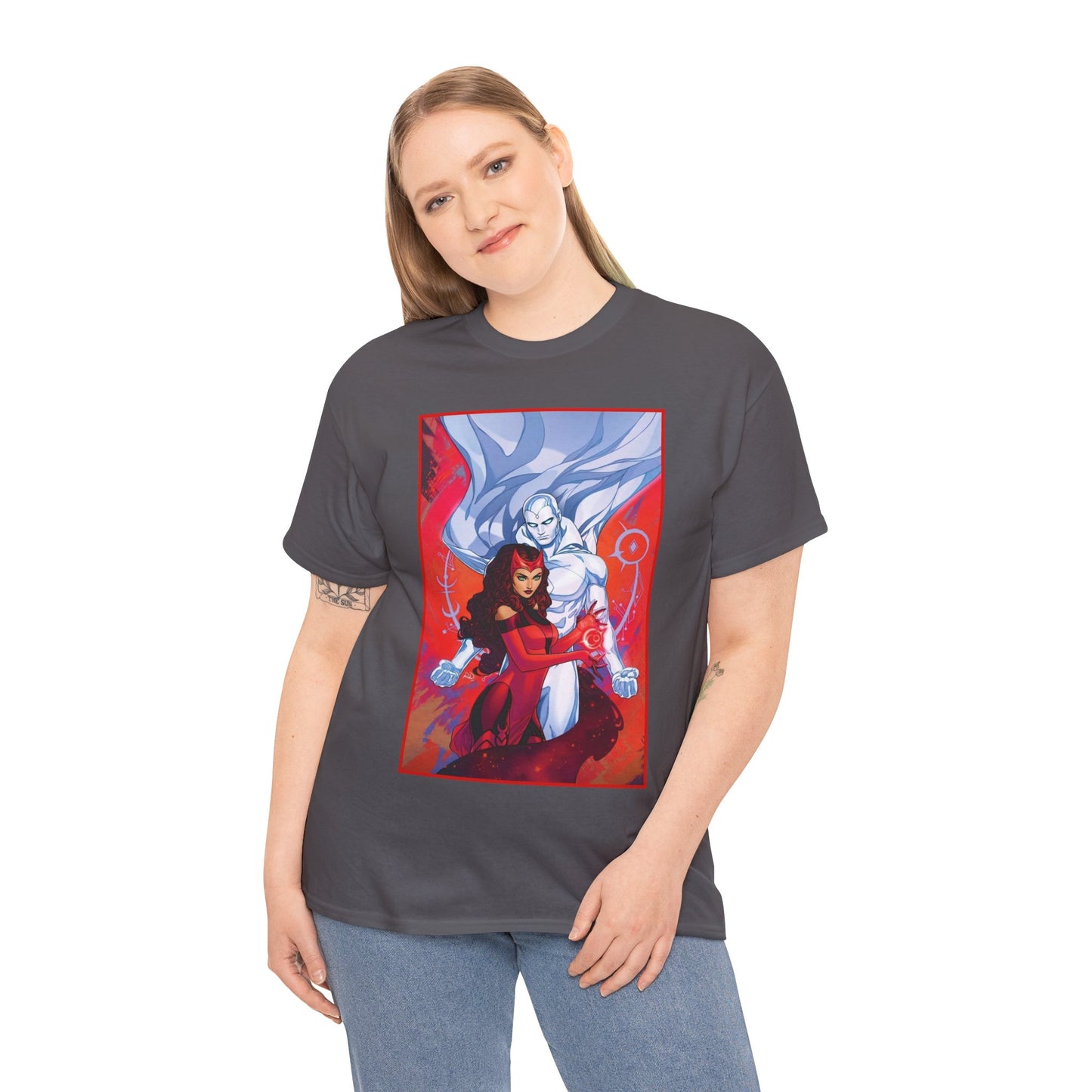 Scarlet Witch & Vision T-Shirt - Russell Dauterman Art - Avengers Members - Marvel Comics