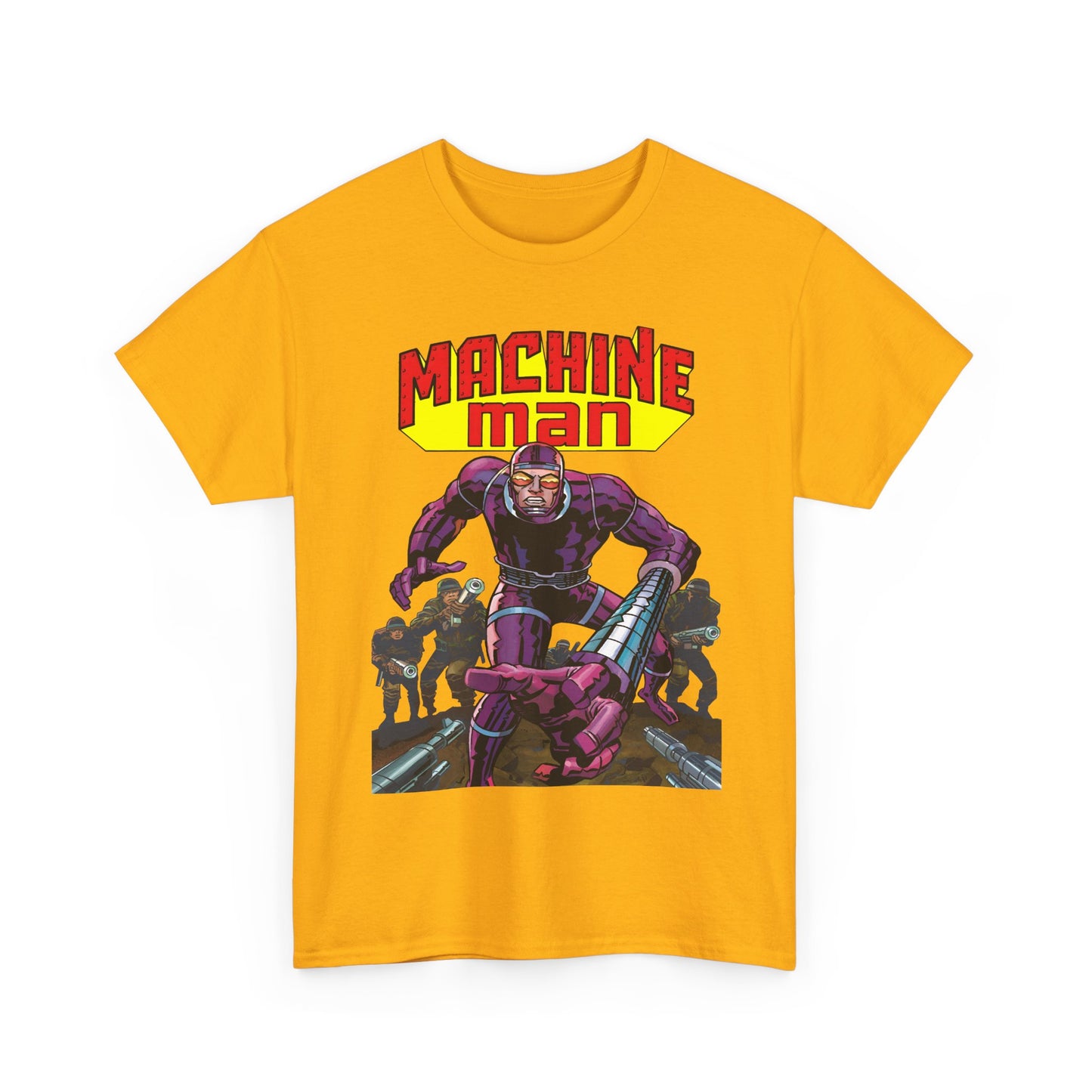 Machine Man T-Shirt - Jack Kirby Creation - Popular 1970s Hero - Marvel Comics