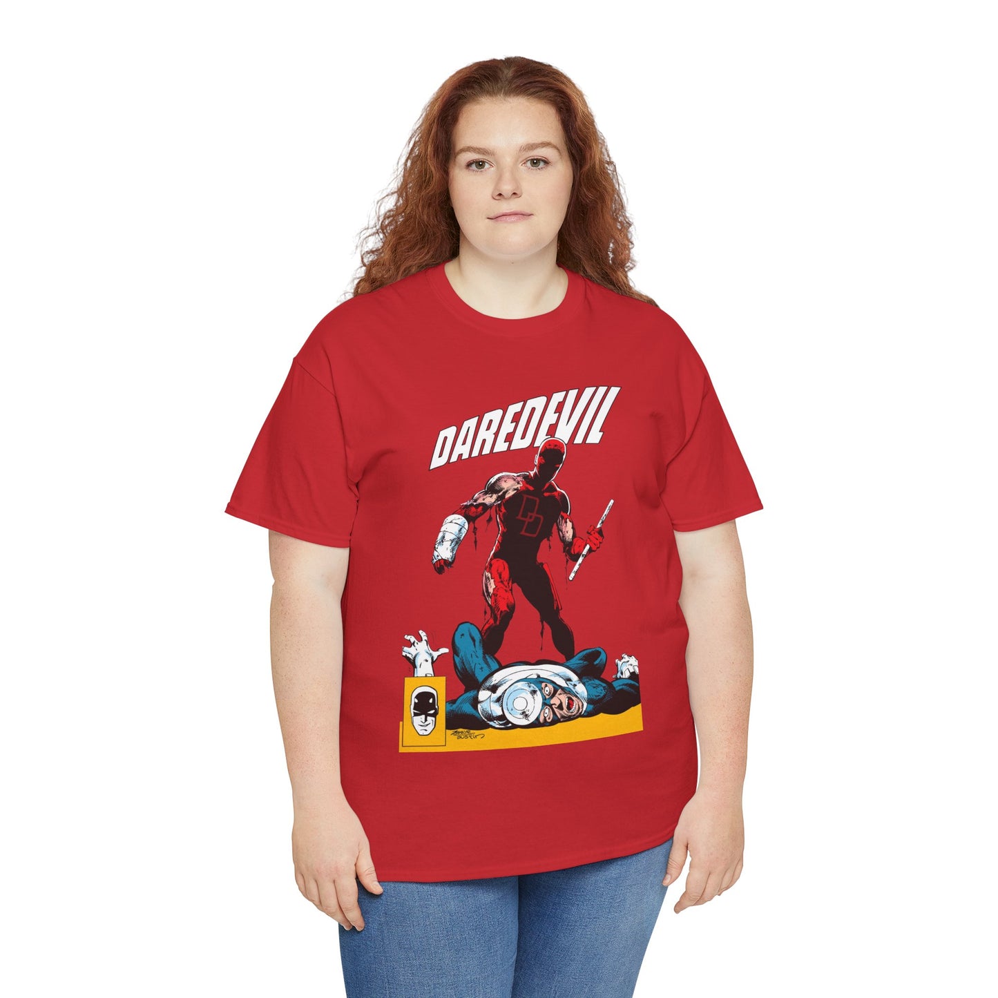 Daredevil T-Shirt - John Byrne Art - Marvel Comics - Bullseye - Matt Murdock, Man Without Fear