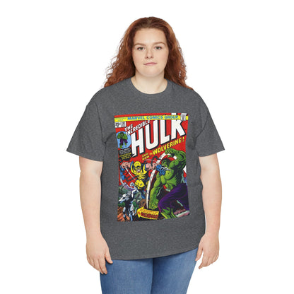 Incredible Hulk #181 T-Shirt - First Appearance of Wolverine - Vs The Wendigo - Marvel Comics