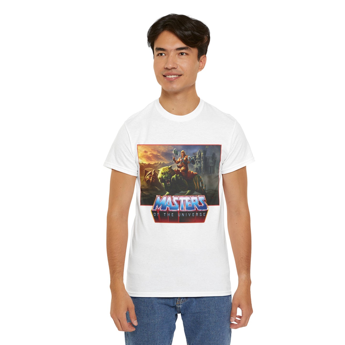 He-Man & Battle Cat T-Shirt- Masters of the Universe, MOTU - New 2026 Movie with Nicholas Galitzine