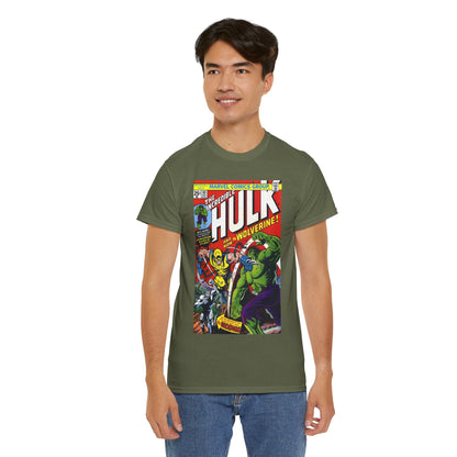 Incredible Hulk #181 T-Shirt - First Appearance of Wolverine - Vs The Wendigo - Marvel Comics