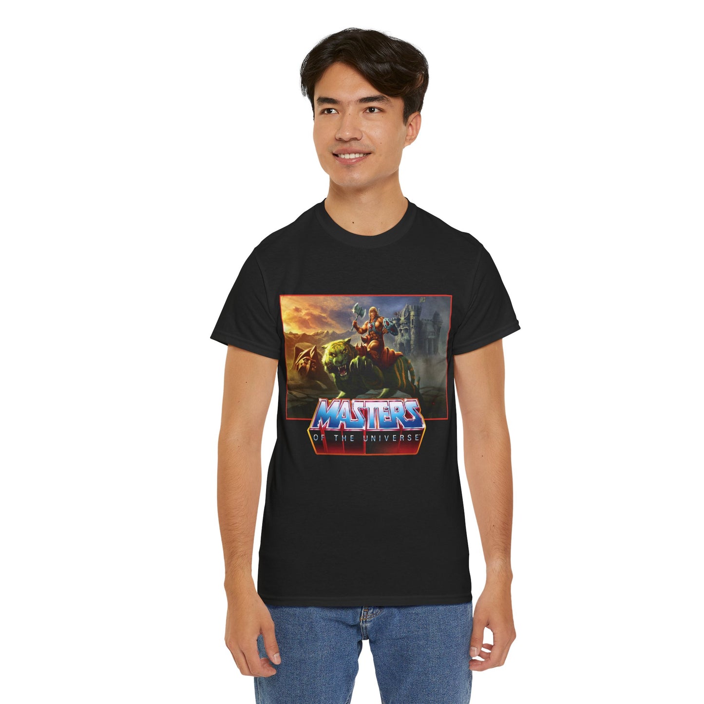 He-Man & Battle Cat T-Shirt- Masters of the Universe, MOTU - New 2026 Movie with Nicholas Galitzine