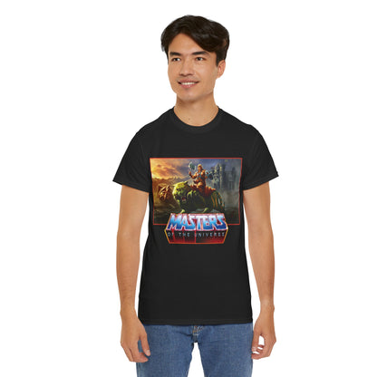 He-Man & Battle Cat T-Shirt- Masters of the Universe, MOTU - New 2026 Movie with Nicholas Galitzine