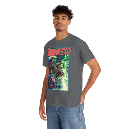 Thunderbolts T-Shirt - Amazing Mark Bagley Art - Citizen V, MACH-1, Atlas, Songbird, Fixer, Techno - Marvel Comics Characters - Avengers Connection