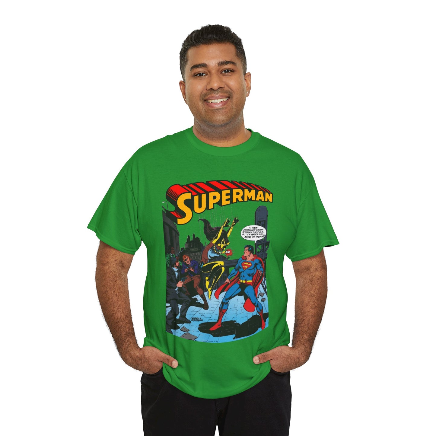 Superman T-Shirt - Ross Andru Art - First Appearance of Vixen in Action Comics #521 - DC Comics
