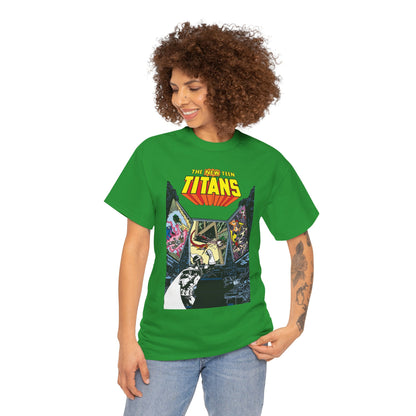 New Teen Titans T-Shirt - George Perez Art - Dr. Light, Titans Tower - DC Comics