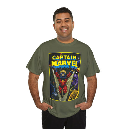 Captain Marvel T-Shirt - Mar-Vell - Thanos - Jim Starlin Art - 1970s Cosmic Superhero - Marvel Comics