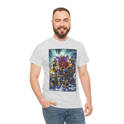 X-Men Revolution T-Shirt - Arthur Adams Art - Jean Grey, Storm, Wolverine, Cable, Rogue, Beast, Colossus, Gambit, Nightcrawler, Psylocke, Thunderbird III - Marvel Comics