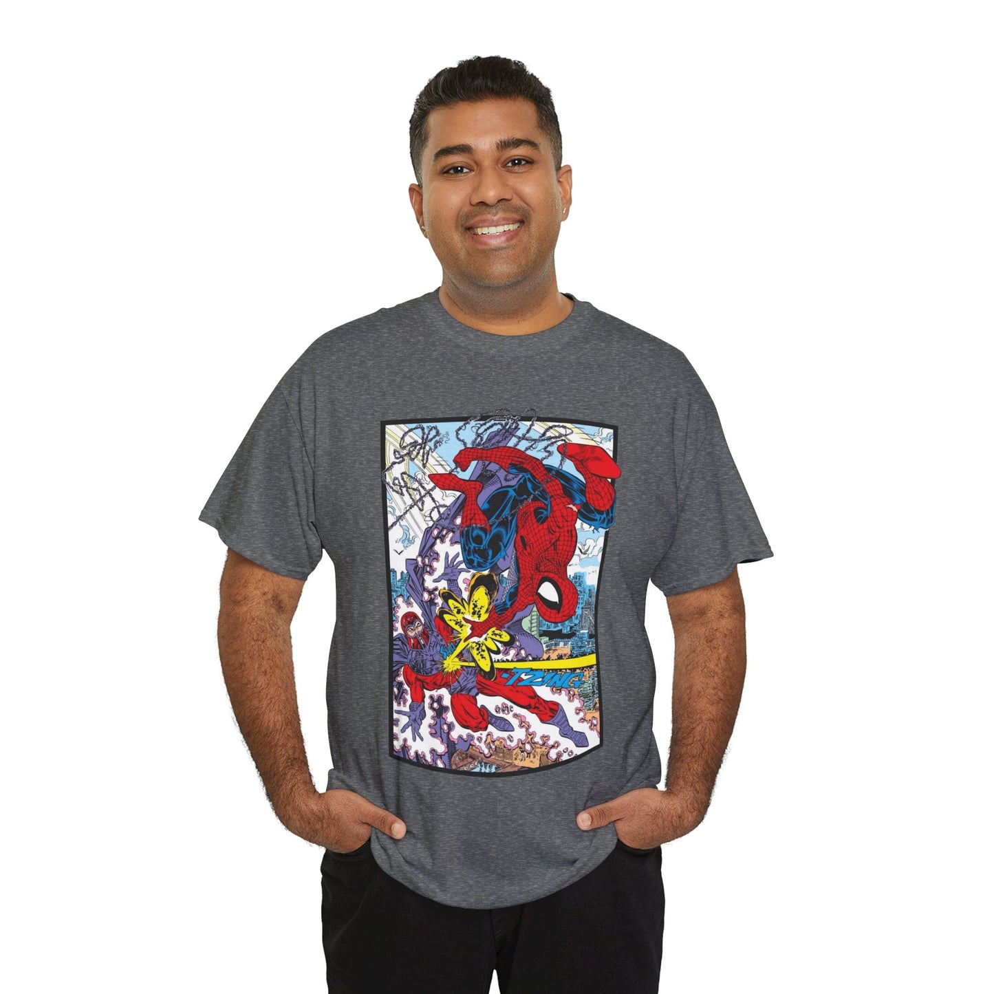 Spider-Man Vs Magneto T-Shirt - Erik Larsen Art - Marvel Comics