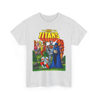 New Teen Titans T-Shirt - George Perez Art - Rare Promo Art - Titans Old & New - DC Comics