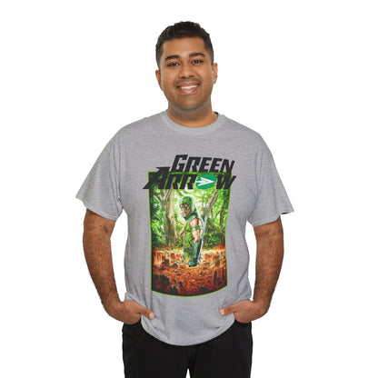 Green Arrow T-Shirt - Mauro Cascioli Art - Brightest Night Cover - Emerald Archer - DC Comics