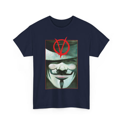 V For Vendetta T-Shirt - David Lloyd Art - Guy Fawkes Mask - DC Comics