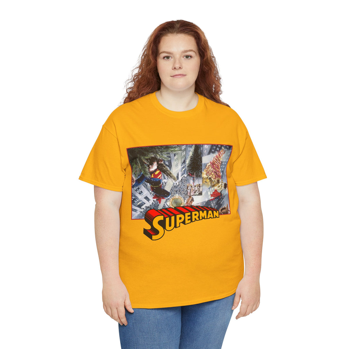Superman Christmas Tree T-Shirt - Alex Ross Art - DC Comics