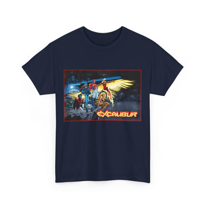 Excalibur T-Shirt - Alan David Art - Captain Britain, Nightcrawler, Shadowcat, Rachel Summers, Meggan - X-Men Series - UK Mutant Team - Marvel Comics