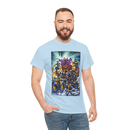 X-Men Revolution T-Shirt - Arthur Adams Art - Jean Grey, Storm, Wolverine, Cable, Rogue, Beast, Colossus, Gambit, Nightcrawler, Psylocke, Thunderbird III - Marvel Comics