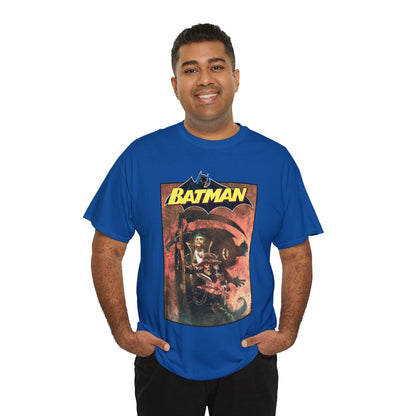Batman T-Shirt - Bill Sienkiewicz Art - With Scarecrow & Ra's Al Ghul - DC Comics
