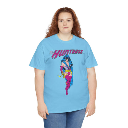 Huntress T-Shirt - Joe Staton Art - Helena Wayne, Daughter of Earth 2 Batman & Catwoman - Pre-Crisis JSA Member - DC Comics