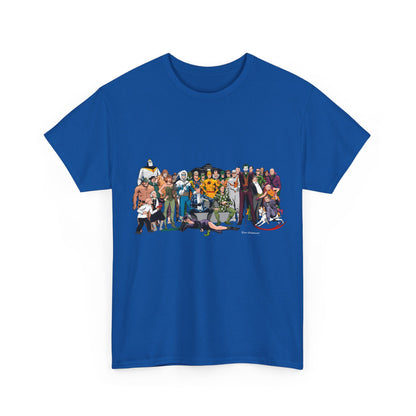 Secret Origins of Super-Villains T-Shirt - Dick Giordano Art - DC Comics - Joker, Mirror Master, Captain Cold, Lex Luthor, Scarecrow, Poison Ivy, Grodd