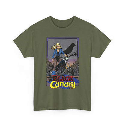 Black Canary T-Shirt - George Perez Art - 1980s Justice League Postcard Art - JLA - DC Comics
