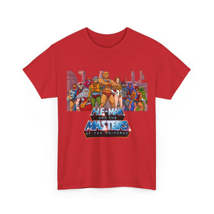Masters of the Universe T-Shirt - He-Man, Man-At-Arms, Teela, Orko, Fisto, Moss Man, Ram Man - 1980s Filmation Art