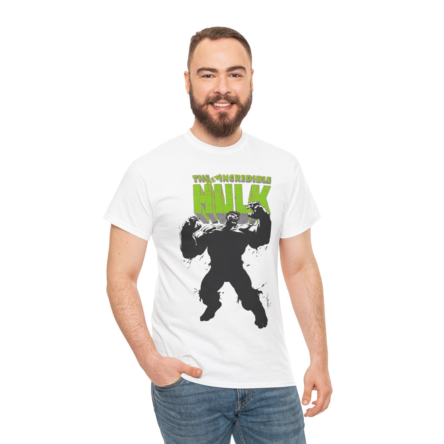 Incredible Hulk T-Shirt - Dale Keown Art - Bruce Banner, Gamma Radiation - Peter David 1990s Run - Marvel Comics