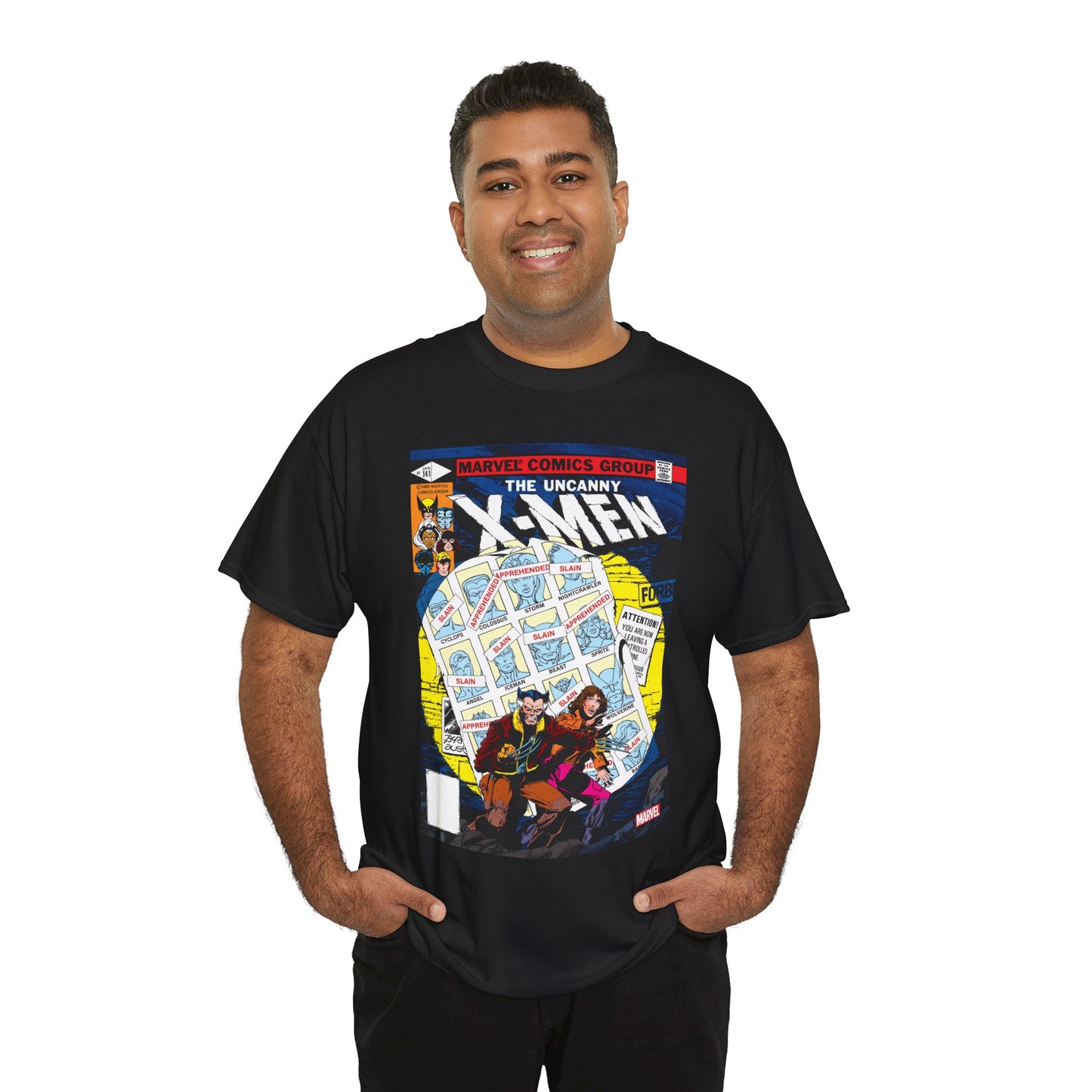 Uncanny X-Men #141 T-Shirt - John Byrne Art - Wolverine, Kitty Pryde - Days of Futures Past - Marvel Comics