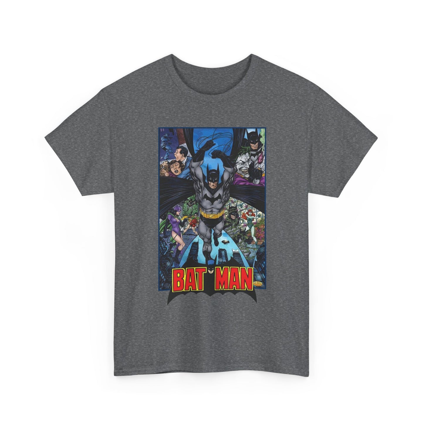 Batman T-Shirt - John Byrne Art - Joker, Catwoman, Poison Ivy - Caped Crusader - DC Comics