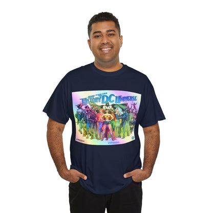 New History of the DC Universe T-Shirt - Wonder Woman, Wildcat, Black Canary, Sgt. Rock, Etrigan, Spectre, Jonah Hex - DC Comics