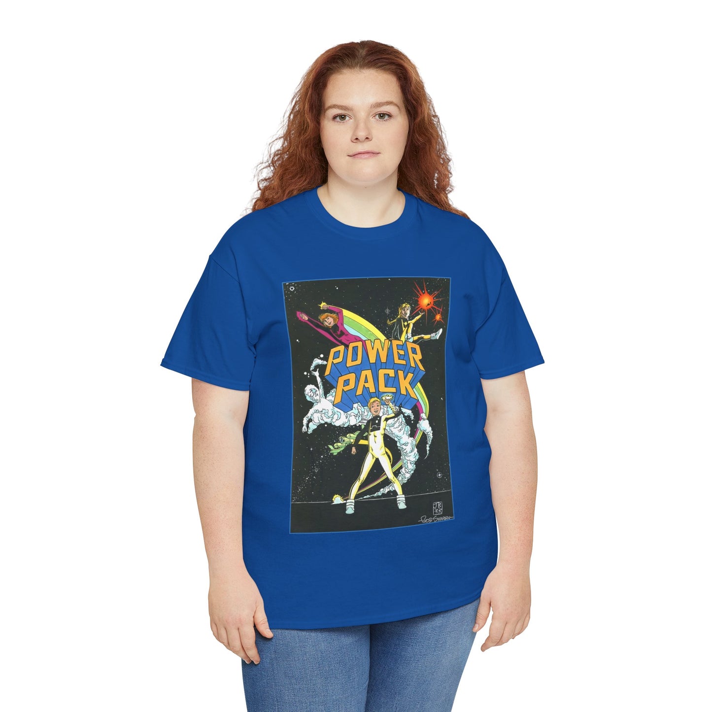 Power Pack T-Shirt - June Brigman, Roy Richardson, Bob Share Art - Ad Recreation - Marvel Comics