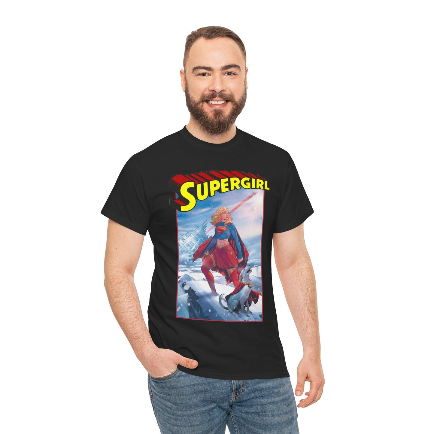 Supergirl & Krypto T-Shirt - Lucas Meyer Art - New 2026 Movie with Milly Alcock - DC Comics