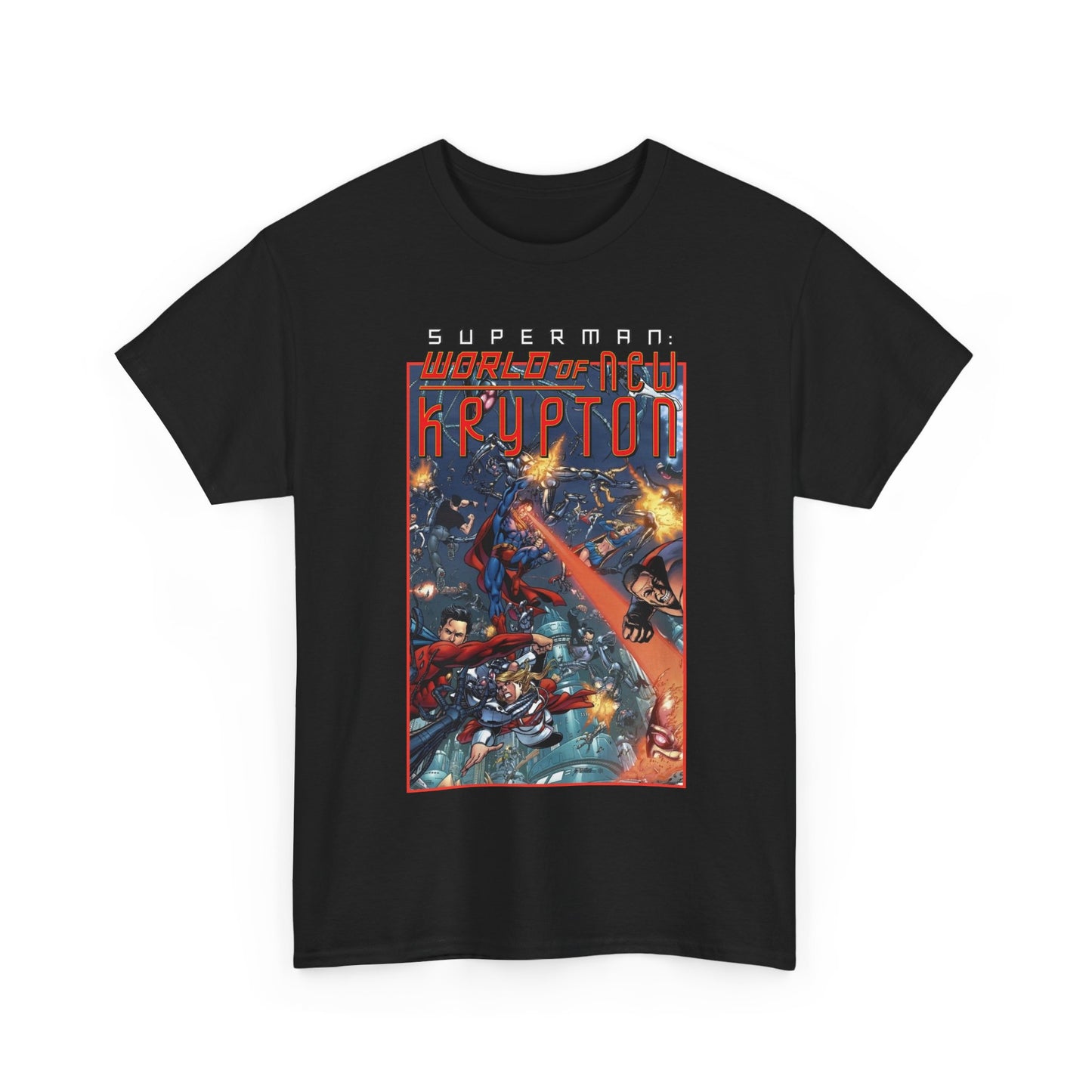 Superman: World of Krypton T-Shirt - George Perez Art - Superboy, Supergirl, Mon-El - DC Comics