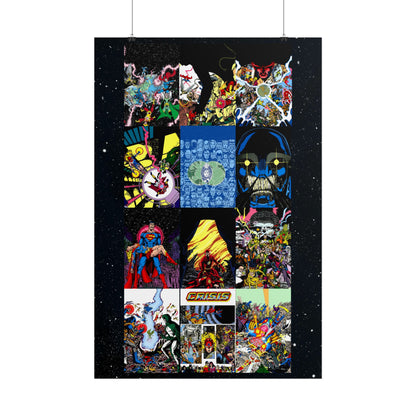 Crisis On Infinite Earths Rolled Poster - George Perez Art - DC Comics - Covers #1-#12 - Multiple Sizes Up to 24"x36"