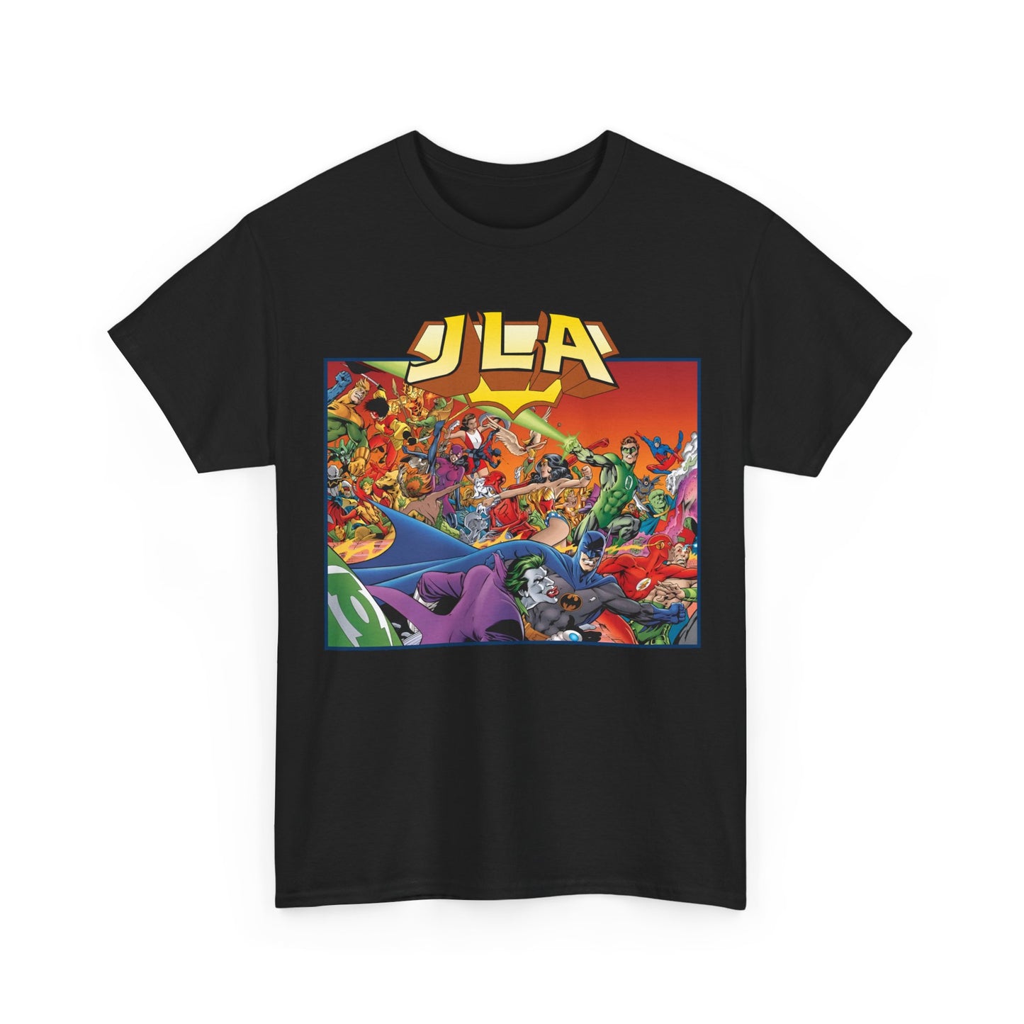 JLA: The Nail T-Shirt - Alan Davis Art - Green Lantern, Batman, Wonder Woman, Flash - DC Comics