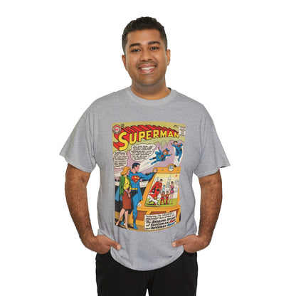 Superman #162 T-Shirt - Superman Blue & Red - Classic Silver Age Imaginary Story - DC Comics