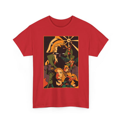 Justice Society T-Shirt - Michael Cho Art - New History of the DC Universe Cover - Black Canary, Starman, Hourman, Sandman - DC Comics