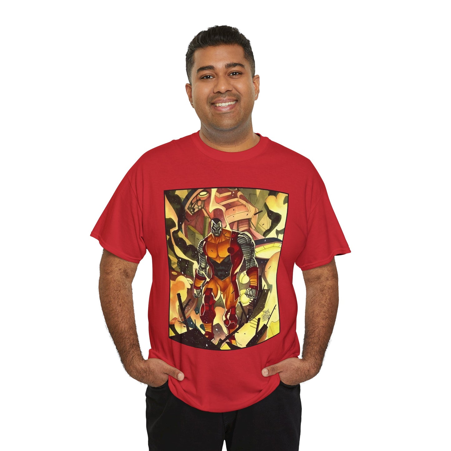 Colossus T-Shirt - Fighting a Sentinel - Marvel Comics