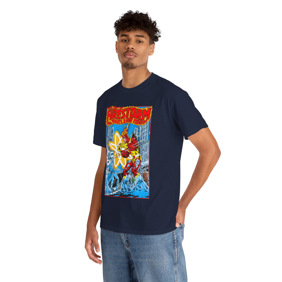 Fury of Firestorm T-Shirt - Pat Broderick Art - Vs Killer Frost - #3 Cover Art - DC Comics