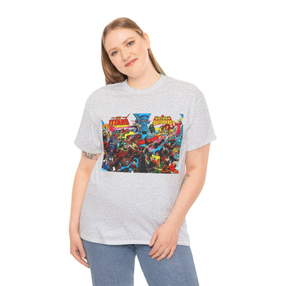 New Teen Titans & Batman and the Outsiders T-Shirt - George Perez & Jim Aparo Art - DC Comics