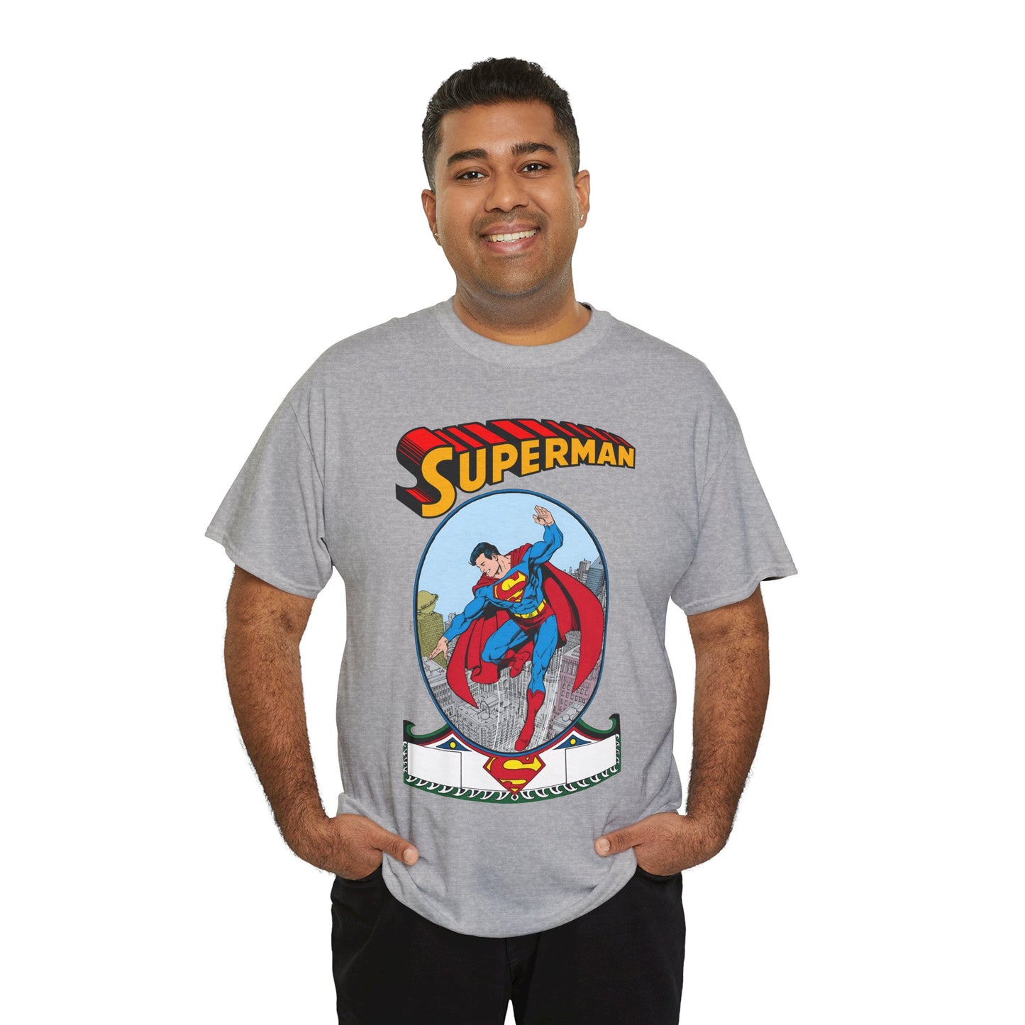 Superman T-Shirt - George Perez Art - #1 Homage Cover - Metropolis, Man of Steel, Daily Planet, Clark Kent - DC Comics