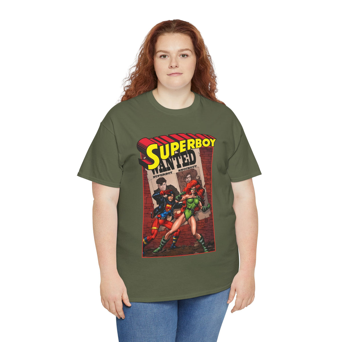 Superboy T-Shirt - Tom Grummett Art - Knockout - DC Comics
