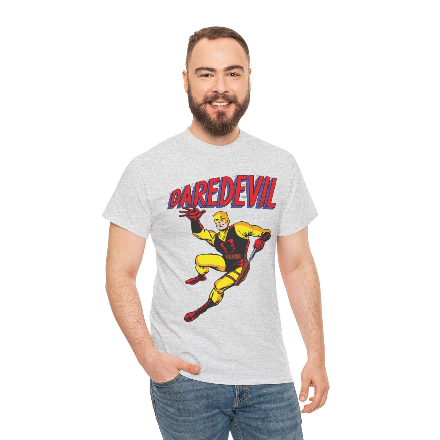 Daredevil T-Shirt - Yellow Costume - Silver Age #1 Cover Art - Marvel Comics