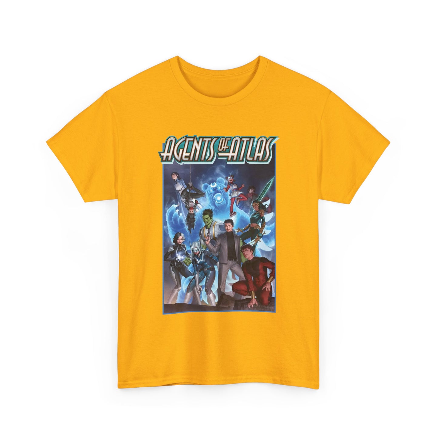 Agents of Atlas T-Shirt - Shang-Chi, White Fox, Aero, Luna Snow, Silk - Marvel Comics