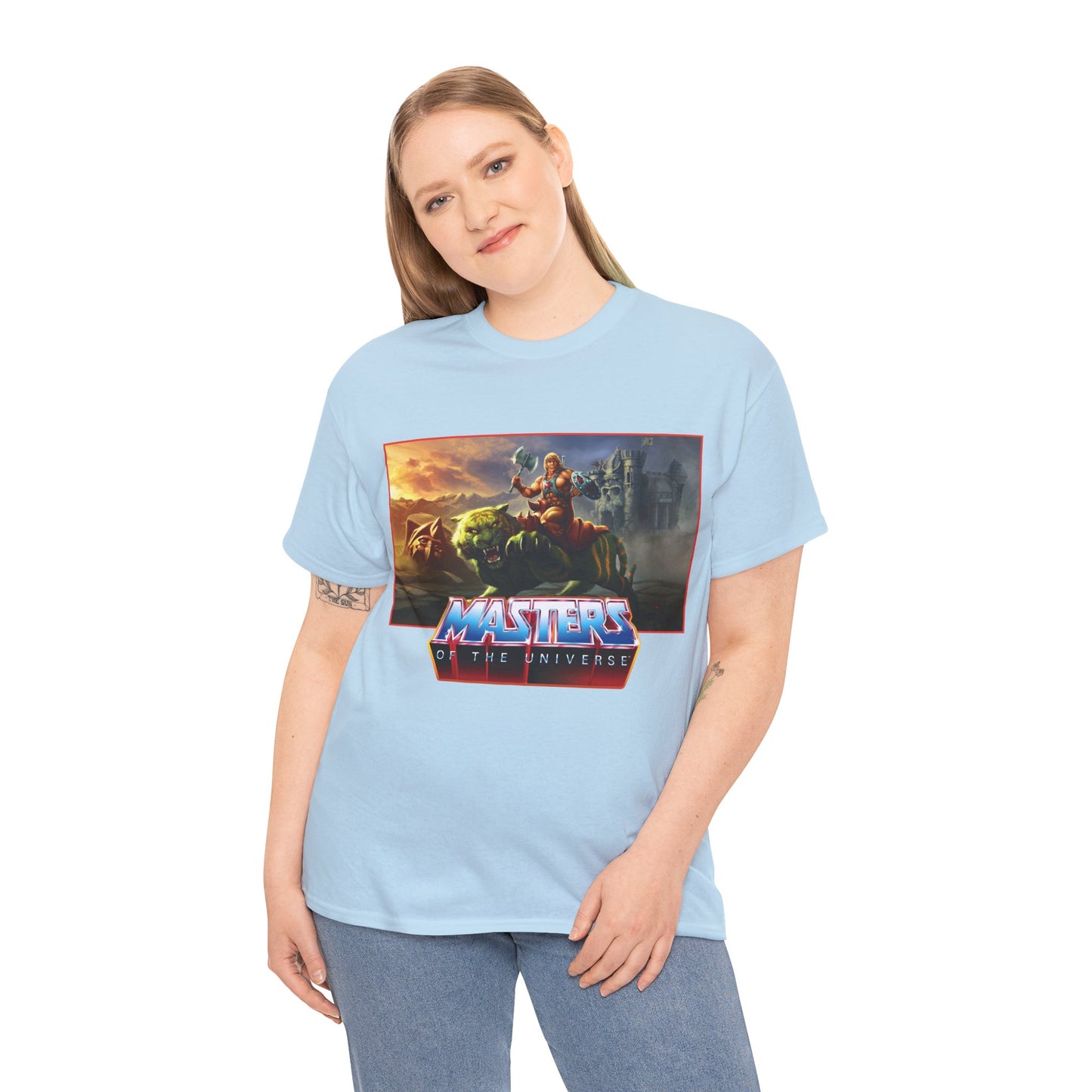 He-Man & Battle Cat T-Shirt- Masters of the Universe, MOTU - New 2026 Movie with Nicholas Galitzine