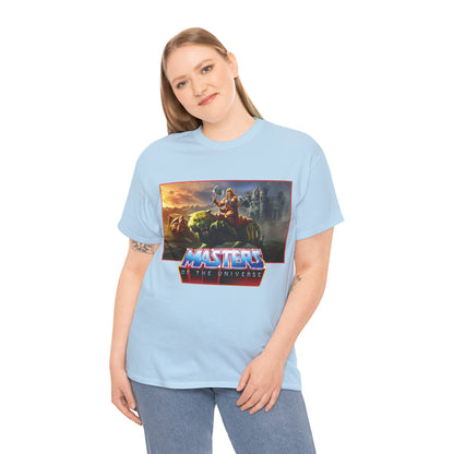 He-Man & Battle Cat T-Shirt- Masters of the Universe, MOTU - New 2026 Movie with Nicholas Galitzine