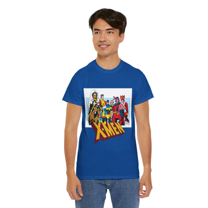 X-Men T-Shirt - Arthur Adams Art - Cyclops, Nightcrawler, Storm, Wolverine, Thunderbird, Sunfire, Banshee - Marvel Comics