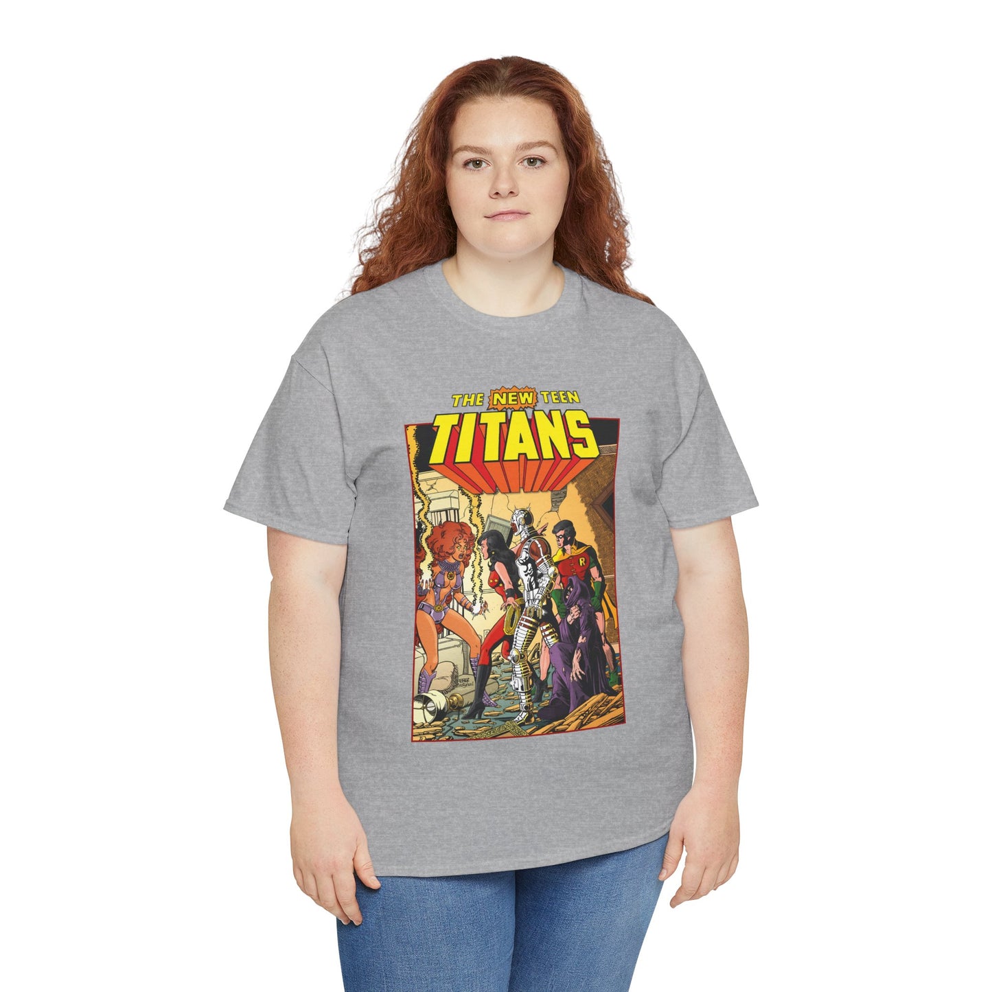 New Teen Titans T-Shirt - George Perez Art - #16 Cover - Wonder Girl, Robin, Starfire - DC Comics