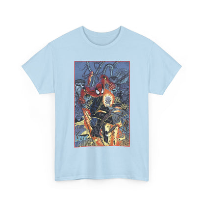 Amazing Spider-Man & Ghost Rider T-Shirt - Erik Larsen Art - Sinister Six - Marvel Comics