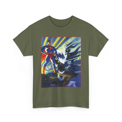 Superman & Batman T-Shirt - Steve Rude Art - The Dark Knight Detective & The Man of Steel - World's Finest - DC Comics
